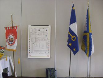 flags, shields, family tree