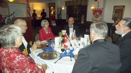 members and guests at the head table