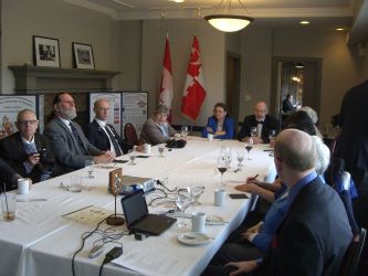 members at dining table