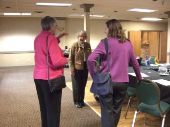 view of some members in luncheon room