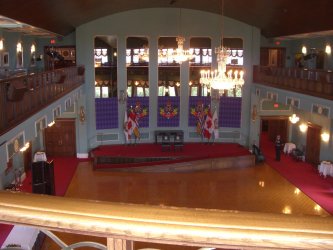 looking down onto the Ballroom