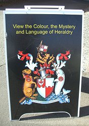 heraldry sign by entrance