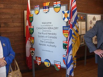 front panel of the heraldry display