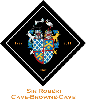 Hatchment of Sir Robert Cave-Browne-Cave